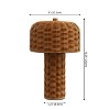 JONATHAN Y Mia 10" Modern Indoor/Outdoor Faux Wicker Rechargeable/Cordless Dimmable Integrated LED Table Lamp - 4 of 4