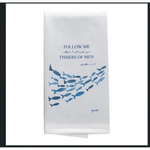 Manual Woodworks and Weavers Faith-Inspired Terry Towel – He Provides Follow Me Message - 1 of 3
