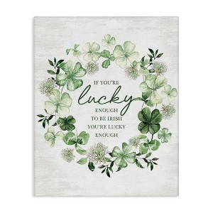 Stupell Industries Irish is Lucky Enough Wreath, 24" x 30" - 1 of 4