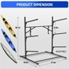 Coucheta Kayak Storage Rack, Heavy Duty Kayak Racks for Garage and Outdoor Storage, Weatherproof and Heavy Duty Surfboard Storage Rack - 3 of 4