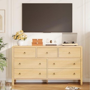 TackView Fluted Dresser for Bedroom Chest of Dressers Tall Dresser for Closet - 1 of 4