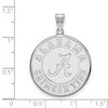 Black Bow Jewelry 14k White Gold Alabama Crimson Tide NCAA Extra Large Pendant - 2 of 3