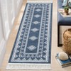 Indoor Modern Stripe Fringed Carpet Retro Soft Low Pile Machine Washable Non Slip Easy Care Lightweight Foldable Area Rugs Room Decor - 3 of 4
