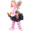 Joyfy Adult  Inflatable Halloween Costume Funny Ostrich Air Inflatable Costume for Halloween Dress Up Party - 2 of 4