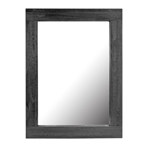 target black framed mirror