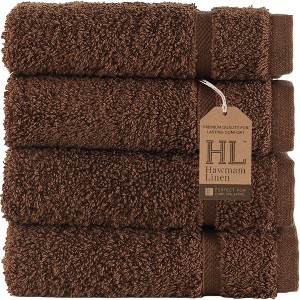 Hawmam Linen Washcloth Linen Set Original Turkish Cotton, Hotel Quality for Maximum Softness & Absorbency Face Towels for Hand, Kitchen & Cleaning - 1 of 4