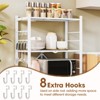 SUGIFT Storage Shelves Foldable Metal Shelves with Hooks, Utility Shelving Units 4-Tier & 5-Tier - 4 of 4