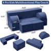 6pcs Play Couch Foam Modular Play Couch Convertible Sofa for Kindergarten Playroom Bedroom - 2 of 4