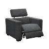 Zara Power Recliner Chair Charcoal - Steve Silver Co. - 3 of 3