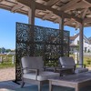 PexFix 72 in. x 47 in. Outdoor Privacy Rectangle Screen Galvanized Steel Panel Divider in Black - 3 of 4