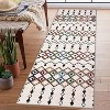 Area Rug Machine Washable Vintage Trellis Accent Rugs Non Slip Backing Geometric Rug Low Pile Farmhouse Distressed Indoor Carpet - 2 of 4