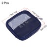 Unique Bargains Nylon Mesh Zipper Portable Travel Home Storage Makeup Bag 2 Pcs - 2 of 3