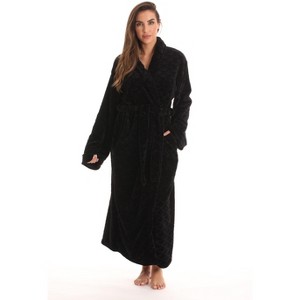 Just Love Velour Robe Bath Robes for Women Maxi Length - 1 of 3