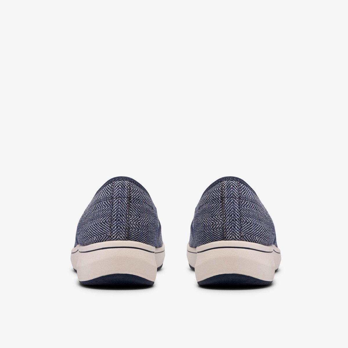 Обувь Clarks Cloudsteppers Womens Breeze Sky Zoe Navy Canvas Shoes 10 Medium — фото 5