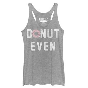 Women's CHIN UP Donut Even Racerback Tank Top - 1 of 3