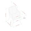 Quality Modern Funky Upholstered Dining Chairs Set Of 2-Cuddlewood - 3 of 4