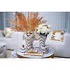 Gulches Decorative Vase - White & Gold Wave Pattern Ginger Jar with Lid (12") - 2 of 4