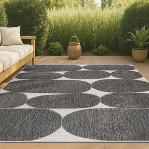 JONATHAN Y Rayna Modern Geometric Organic Shapes Indoor/Outdoor Area Rug - 1 of 4
