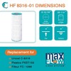 Hurricane 3 Pack HF8316-01 Advanced Pool Filter Cartridge Replacement for PXST150, Unicel C-8316, Filbur FC-1286, Hayward X-Stream CC1500 - 4 of 4