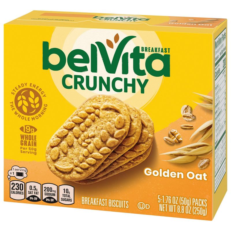 belVita Golden Oat Breakfast Biscuits - 5 Packs, 4 of 21