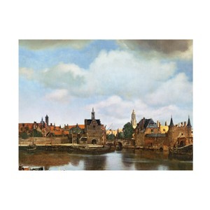 Trademark Fine Art -Jan Vermeer 'View of Delft 1660-61' Canvas Art - 1 of 4