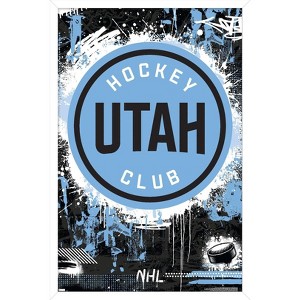 Trends International NHL Utah Hockey Club - Maximalist Logo 24 Framed Wall Poster Prints - 1 of 4