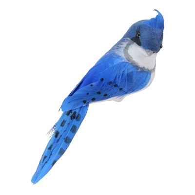 Northlight 7" Left Facing Blue Jay Bird Clip-On Christmas Ornament