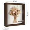 Americanflat 11x11 Shadow Box Frame in Walnut with Soft Linen Back - Composite Wood with Polished Glass for Wall and Tabletop - 2 of 4
