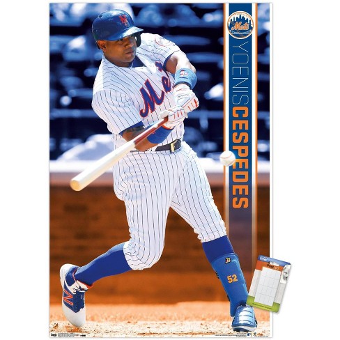 Trends International Mlb New York Mets - Yoenis Cespedes 17 Unframed Wall  Poster Print White Mounts Bundle 22.375 X 34 : Target