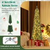 Resenkos 6-Ft Pencil Christmas Tree with Memory Wire Branches and LEDs - Green - 2 of 4