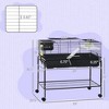 Gulches 37in H x 39in W x 21in D FlexTower Small Pet Cage Black gray 1 Pack Guinea Pig Hedgehog Livestock Supplies Product type - 4 of 4