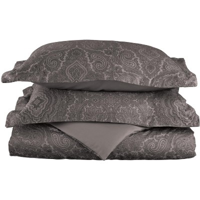 Vintage Bohemian Floral 600 Thread Count Paisley Cotton Blend Duvet Cover Set by Blue Nile Mills