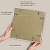 Americanflat 14x14 Picture Frame  - Use as 4x6 Frame with Mat or Display 14x14 Photo Without Mat - Thin Border Square Frames for Wall Display - Silver - 4 of 4