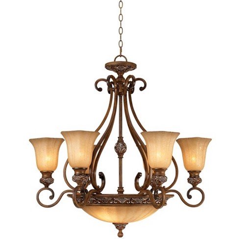 Rustic store bronze chandelier