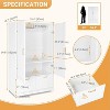 VINGLI Armoire Wardrobe Closet with Doors and Drawers, Wardrobe Cabinet, Armoire with Drawers - 3 of 4