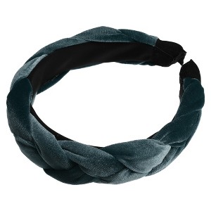 Unique Bargains Women's Thick Braided Velvet Headband Hairband Accessories 1.2 Inch Wide 1 Pc - 1 of 4