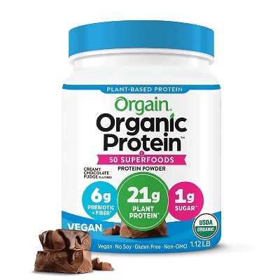 Orgain Organic Vegan Protein & Superfoods Organic Plant Based Powder - Chocolate - 16oz