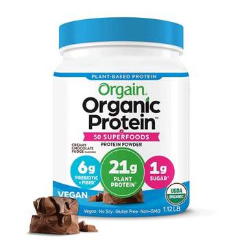 Orgain Organic Vegan Protein & Superfoods Organic Plant Based Powder - Chocolate - 16oz