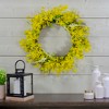 Northlight Forsythia and Leaves Artificial Floral Spring Wreath, Yellow - 22-Inch - 2 of 4