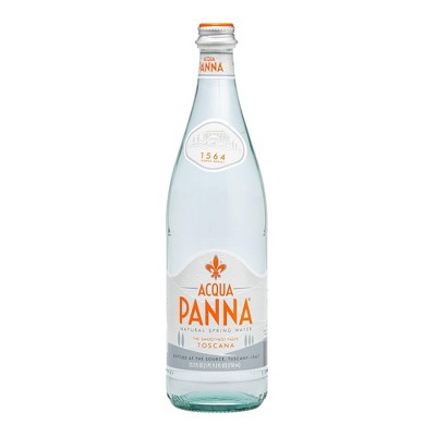 Acqua Panna Natural Spring Water - 750ML/25.3 Oz Glass Bottle (Pack of 15)