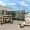 Iron Art Black Rectangular Planter With Climbing Frame (street), 183*90*40cm - 3 of 4