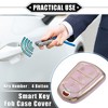 Unique Bargains Compatible 4 Button Car Key Fob Cover for Cadillac Escalade ATS CTS - 2 of 4