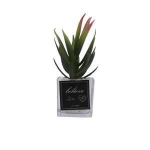 Unique Bargains Fake Plant Tree Plastic Green 1.97"x1.97"x5.91" 1 Pc - 1 of 4