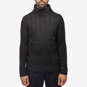 X RAY Men's Cable Knit Roll Neck Sweater(Available in Big & Tall)