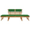 vidaXL Garden Bench Blue Solid acacia wood 75 in - 4 of 4