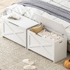 MDF 30" Storage Bench with Ample Storage Space, Sturdy & Durable Construction Supporting 300 Lbs, Modern Multipurpose Lift-Top Storage Chest - 4 of 4