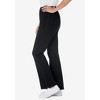 Woman Within Plus Size Petite Stretch Cotton Side-Stripe Bootcut Pant - 4 of 4
