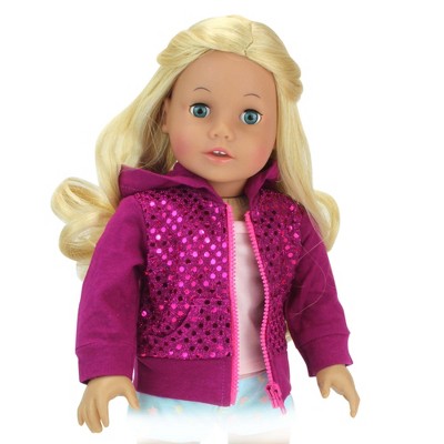 Sophia's - 18" Doll - Sequin Hoodie