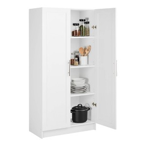 Prepac Elite 3 Shelf Accent Cabinet with Panel Doors - 1 of 4