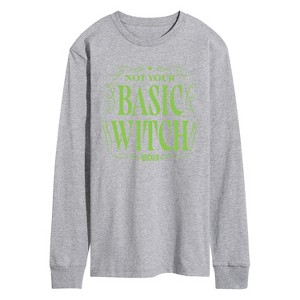 Men's - Wicked - Not Your Basic Witch Long Sleeve Graphic T-Shirt - 1 of 3